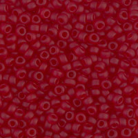 Miyuki seed beads 8/0 - Transparant matte ruby 8-141F